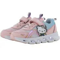 Hello Kitty - Schoenen voor meisjes met lichtjes - Sneakers voor kinderen met klittenband - Lichtgevende kindersneaker - Maat 29 - Wit