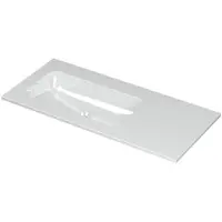 Ink Aspekt Wastafel Porselein Links Zonder Kraangat - 1000x450x15 mm - Glans Wit