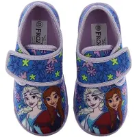 Disney Frozen Frozen - Pantoffels kinderen voor meisjes - Anna en Elsa Sloffen kind met klittenbandsluiting - Schoenen van 2 tot 8 jaar - Maat 30 - Blauw