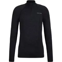 Falke - Wool-Tech L/S Zip - Merino-ondergoed S, zwart