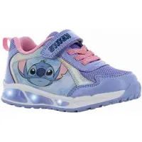 Disney Lilo & Stitch - Schoenen voor meisjes met lichtjes - Stitch Sneakers voor kinderen met klittenband - Lichtgevende kindersneaker - Maat 28 - Blauw