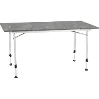 Travellife Sorrento Uitschuifbare Campingtafel Donkergrijs 80/110/140x70cm - Compact en gebruiksvriendelijk - In hoogte verstelbaar - Stabiel en lichtgewicht