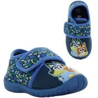 Leomil Bluey - Pantoffels kinderen voor jongens - Bingo en Bluey Sloffen kind met klittenbandsluiting - Schoenen van 2 tot 6 jaar - Maat 27 - Blauw