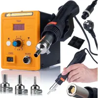 Rosfix 858D kunststof lasapparaat + kunststof nietmachine, bindmiddelenset 300g