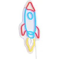 QAZQA Neon wandlamp multicolor incl. LED - Rocket