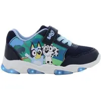 Leomil Bluey - Schoenen voor jongens met lichtjes - Bluey en Chloe Sneakers voor kinderen met klittenband - Lichtgevende kindersneaker - Maat 29 - Blauw
