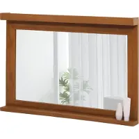 MCW Teak wandspiegel -M87, badkamer-/halspiegel, houten lijst, B-kwaliteit teakhout van hoge kwaliteit (kernhout, 20-30 jaar), 70x100cm