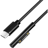 Logilink USB-C naar Microsoft Surface oplaadkabel zwart 1,8m