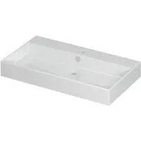 Ink Unlimited Wastafel Porselein met 1 Kraangat - 800x450x110 mm - Glans Wit