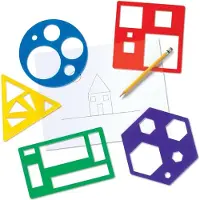 Learning Resources sjablonen set voor vormen en tekenen - educatief speelgoed. - 4+