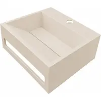 Wiesbaden Fontein julia rechthoekig 30x28x12.5 cm solid surface beige
