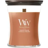 Woodwick Hourglass - Pumpkin Praline - Medium Geurkaars - 60 branduren