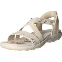 SKECHERS 163574 Reggae Slim - Summer Sandalen | Maat 42 Dames Beige