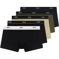 BOSS Heren Set 5 Boxers 5P Essential meerkleurig (S), Homewear, Veelkleurig, Katoen 50531660