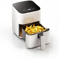 Mira Mini airfryer - Airfryer - Airfryer klein - Wit - ‎26cm x 21cm x 28cm