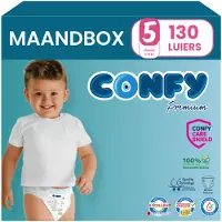 Confy 5x Premium Luiers Maat 5 Junior 11-18kg 26 Stuks