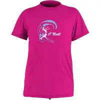 O'Neill - UV-shirt voor meisjes met korte mouwen - berry - maat 104cm