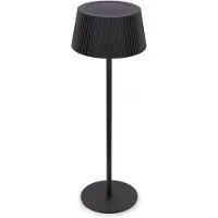 Briloner LED-zonne-tafellamp Alia, Ø 12 x 34 cm, warmwit-koudwit, mat zwart, dimbaar