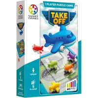 SmartGames Take Off - Logisch Denkspel & Reispuzzel - 60 Opdrachten met Vliegtuigen - Educatief Solospel voor Kinderen en Volwassenen - Vanaf 8 Jaar