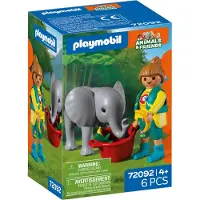 Playmobil 72092 Dierentuin: Babyolifant en dierenverzorger |