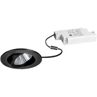 Brumberg LED inbouwspot Damita-R, RC-dimbaar, matzwart, IP65 dimbaar, zwart, Badkamer, Aluminium