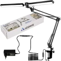 Izoxis Bureaulamp - verstelbaar - 73,5 cm - 3 lichtkleuren - zwart