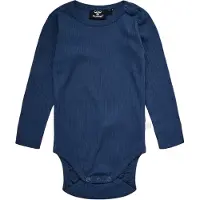 Hummel Romper l/s - Rib - hmlRene - Sargasso Sea - - 62 - Rompers Lange Mouw