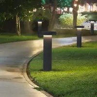 Molto Luce LED tuinpadverlichting CIRC, DALI, antraciet, hoogte 82 cm, IP65 dimbaar, zwart, Aluminium, Modern