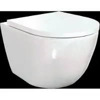 Luca Varess Moreno hangtoilet Glanzend Wit randloos compact