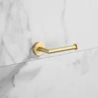 Saniclear Brass toiletrolhouder geborsteld messing mat goud