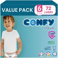 Confy 3x Premium Luiers Maat 6 Xl 15+kg 24 Stuks