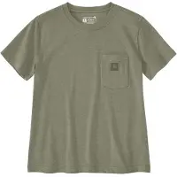 Carhartt T-Shirt Women Irvine Relaxed Dusty Olive Heather-M