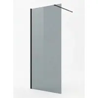 Badplaats Douchewand rizani 100 x 200 cm zwart – inloopdouche 8 mm