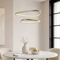 LumenXL Design hanglamp Nivara met geïntegreerde LED, 3-staps dimbaar - zandbeige