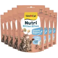 GimCat 8x Kattensnack Nutri Kitten Bites 40 Gr