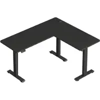 Vasagle - Bureau - Zit Sta Bureau - Elektrisch - L-vormig Hoekbureau - Met Oplaadstation