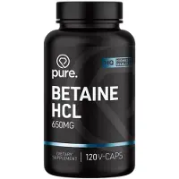 Pure Betaine HCL 650mg - 120 v-caps
