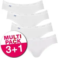 Sloggi Basic+ Dames Mini slip - 4-pack - Wit - Maat 38