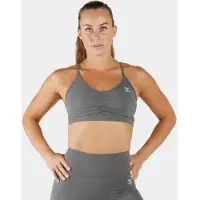 ZEUZ Dames Sport BH – Ruched Design – Fitness & Yoga - Grijs - XS
