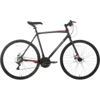 Happiq Racefiets – Voor heren en dames – Lichtgewicht aluminium, 14 versnellingen – 71 cm wielen, zwart, maat L, geschikt voor stadswoon-werkverkeer en fitness