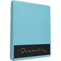 Dommelin Topper Hoeslaken 5-9 cm Aquamarijn (Satijn 300TC)-140 x 210 cm