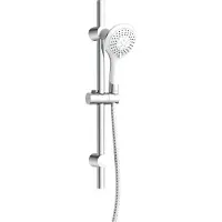Schutte LIANA Doucheset Met Handdouche - Ø 12 cm - 5 Standen - 70 cm Glijstang - 150 cm Slang - Chroom