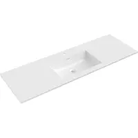Mexen Otis ingebouwde wastafel 141 x 46,5 cm, wit glans - 25181400