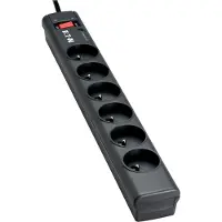Eaton Protection Strip - Protection contre les surtensions - CA 220-250 V - 2500 watt - connecteurs de sortie : 6 - noir