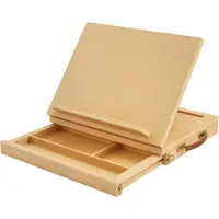 Vinsetto schildersezel box - Beukenhout - 33,5x26x26cm - Natuurlijk hout