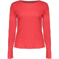 Geisha T-shirt Rib Round Neck Red Maat: L | Longsleeves Outlet | Dames | Rood