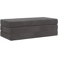 vidaXL Vouwbare Sofa Bed 140 x 67 x 45 cm Donkergrijs