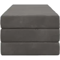 vidaXL Vouwbare Sofa Bed 160 x 67 x 45 cm Donkergrijs