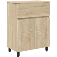 vidaXL Wastafel, Sonoma-eikenlook, 60 x 35 x 80 cm, houtvezel