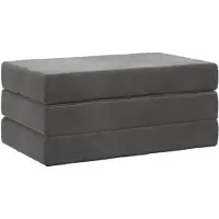 vidaXL Vouwbare Sofa Bed 100 x 67 x 45 cm Donkergrijs